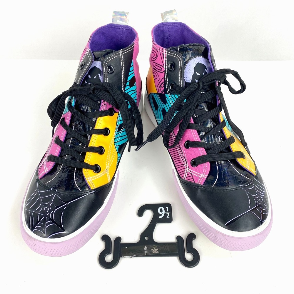 New Disney Nightmare Before Christmas Sneakers Women's 9.5 Hi Top Tennis Shoes - Picture 5 of 14